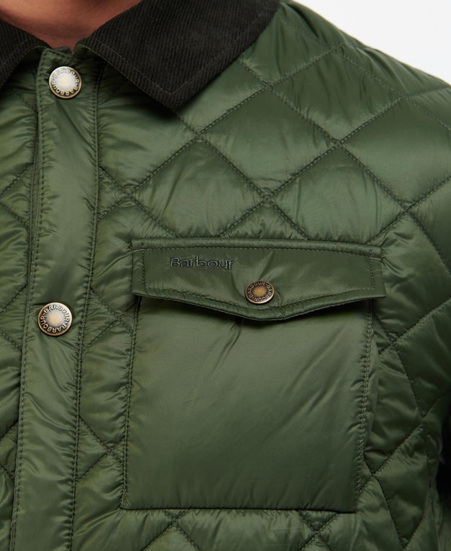 Green Barbour Shirt Men's Quilted Jackets | JEZB-49312