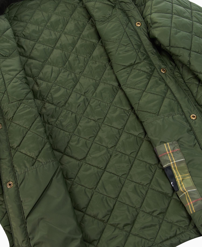 Green Barbour Shirt Men's Quilted Jackets | JEZB-49312