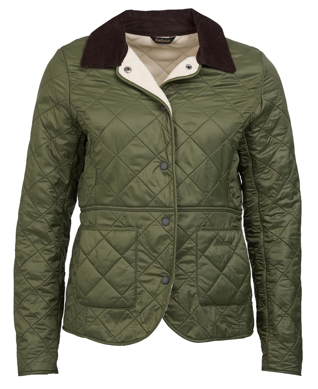 Green Barbour Steppjacke Deveron Polarquilt Women's Quilted Jackets | RKDX-87453