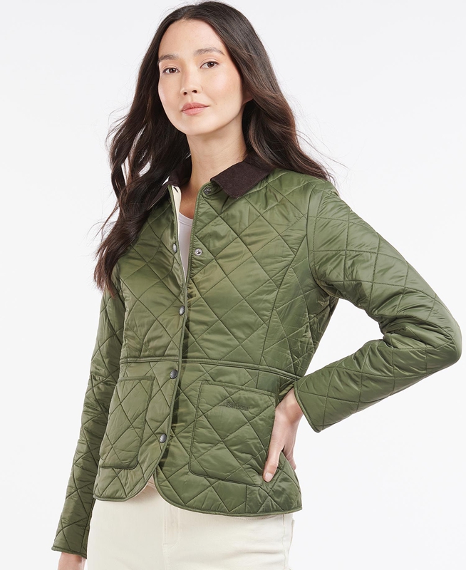 Green Barbour Steppjacke Deveron Polarquilt Women's Quilted Jackets | RKDX-87453