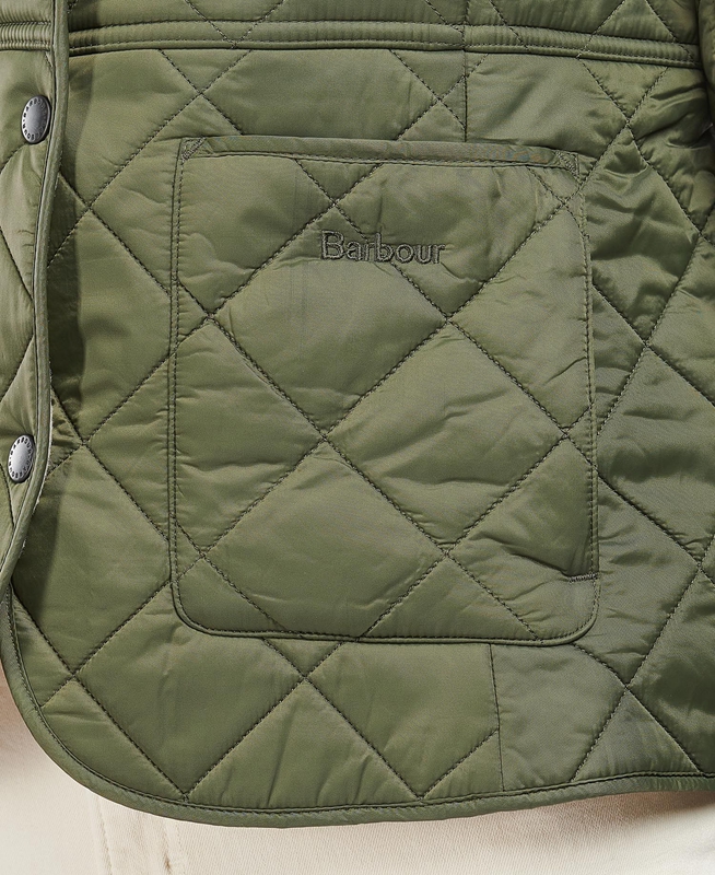 Green Barbour Steppjacke Deveron Polarquilt Women's Quilted Jackets | RKDX-87453