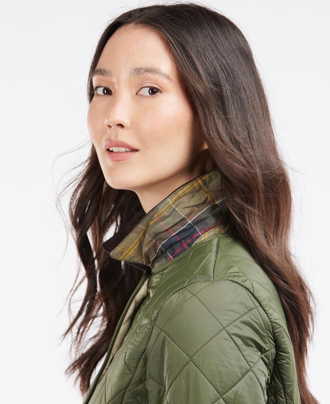 Green Barbour Steppjacke Deveron Polarquilt Women's Quilted Jackets | RKDX-87453