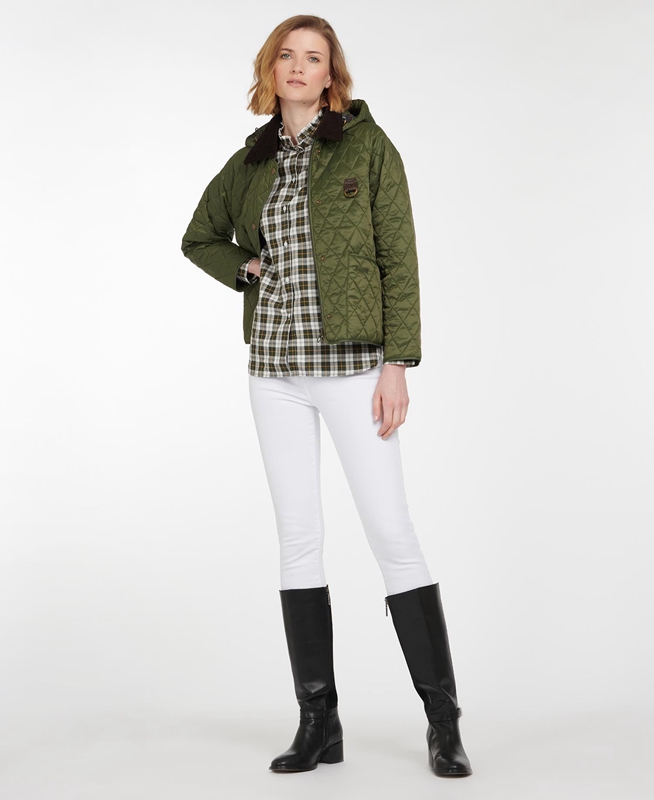 Green Barbour Tobymory Women's Quilted Jackets | BOYE-84537