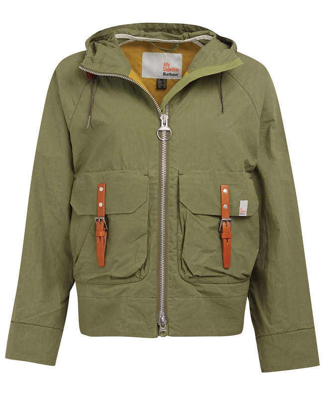 Green Barbour x Ally Capellino Tip Women's Casual Jackets | ZGHT-93215