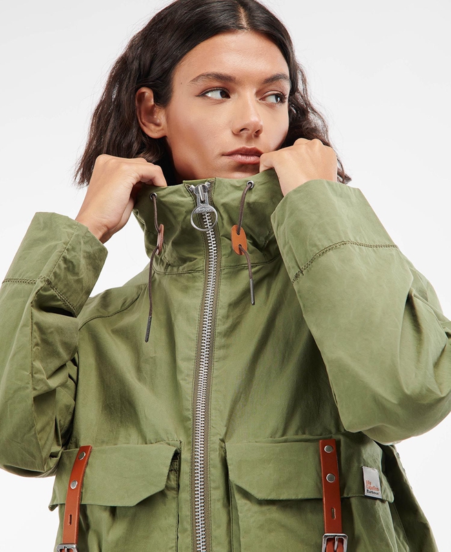 Green Barbour x Ally Capellino Tip Women's Casual Jackets | ZGHT-93215