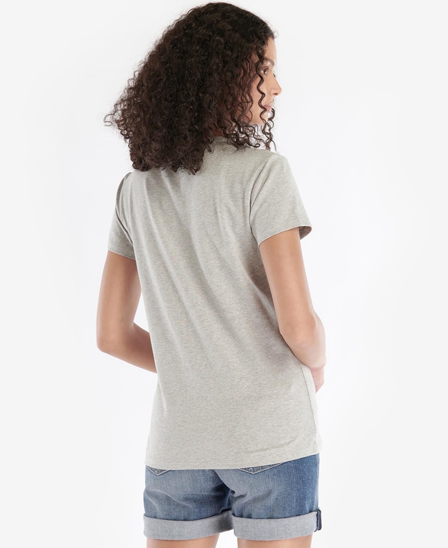 Grey Barbour Beacons Women's T Shirts | NWMK-23504