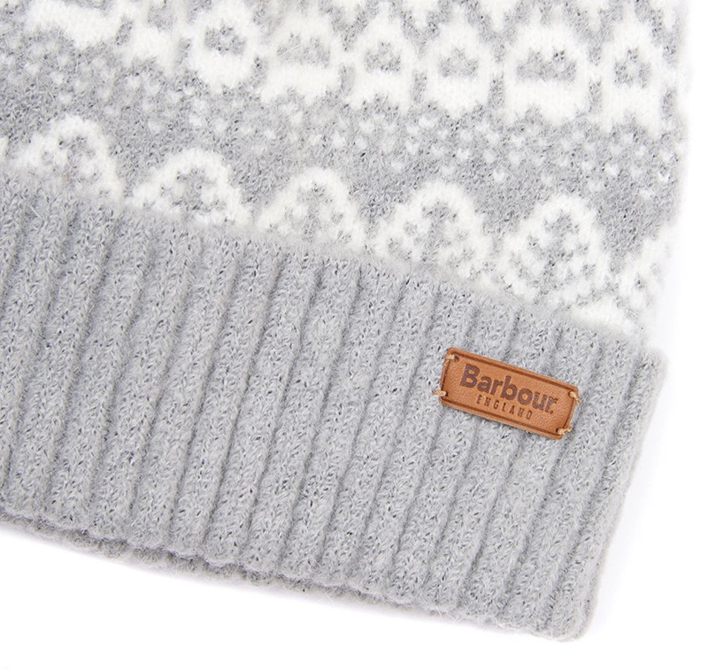 Grey Barbour Beanie Alpine Fair Isle Pom Women's Hats | TDGZ-20471