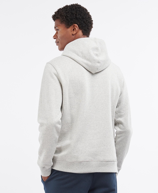 Grey Barbour Campus Hoodie Men's Sweatshirts | ZLCO-49278