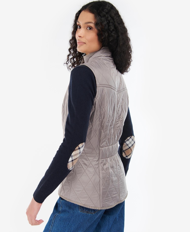 Grey Barbour Cavalry Women's Vest | POEH-58729