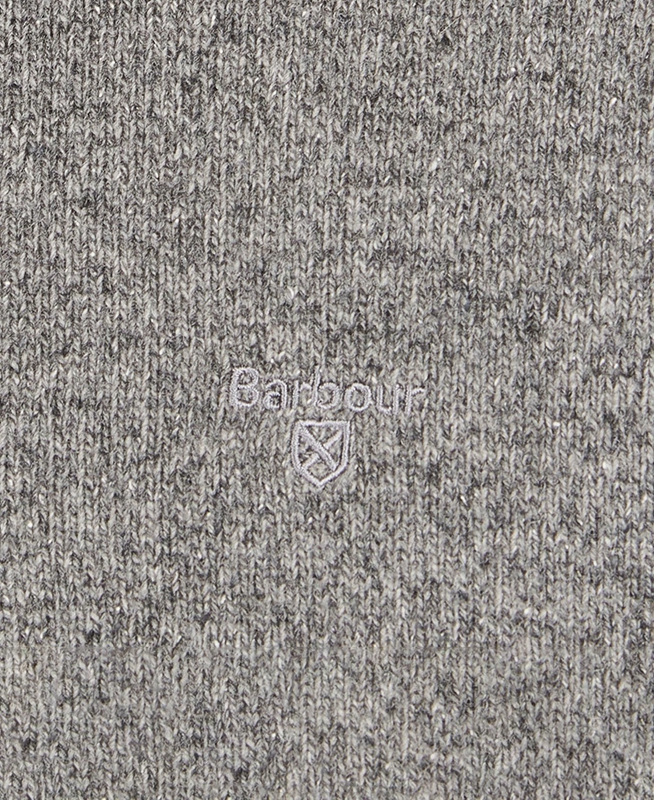 Grey Barbour Essential Tisbury Half Zip Men's Sweaters | HRYW-74203