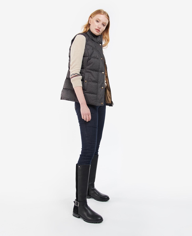 Grey Barbour Foxglove Women's Vest | LJGM-71253