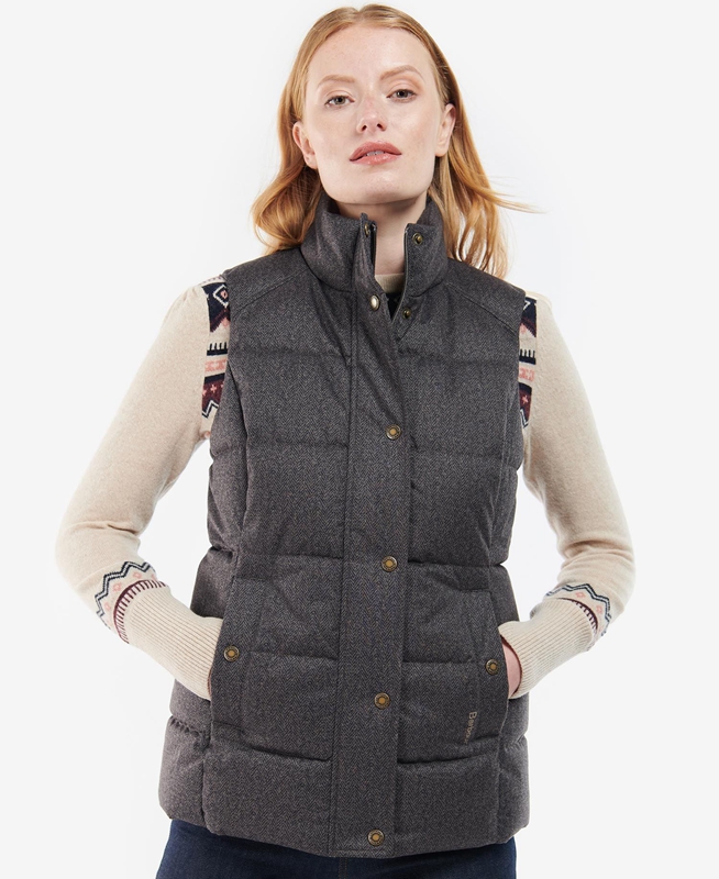 Grey Barbour Foxglove Women\'s Vest | LJGM-71253