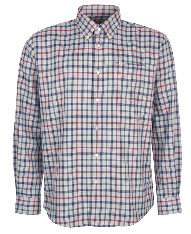 Grey Barbour Hemd Coll Thermo Men's Shirts | MZWY-72601