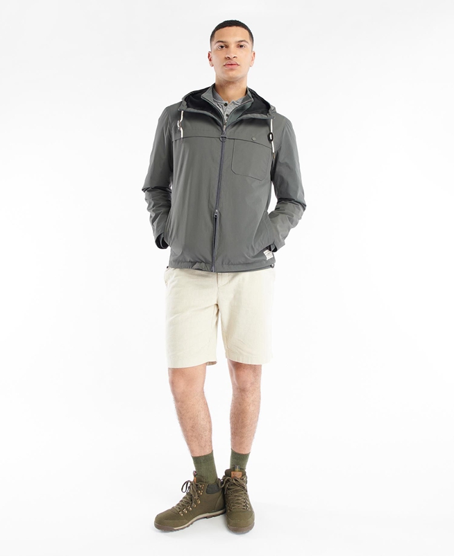 Grey Barbour Selby Showerproof Men's Casual Jackets | FLEI-92861