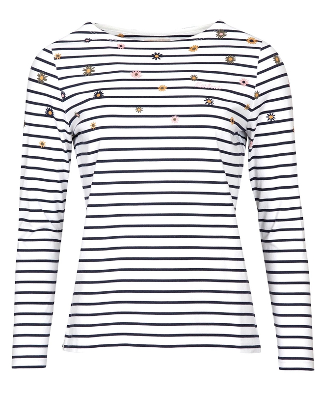 Multicolor Barbour Bradley Print Top Women's T Shirts | RCOS-82901