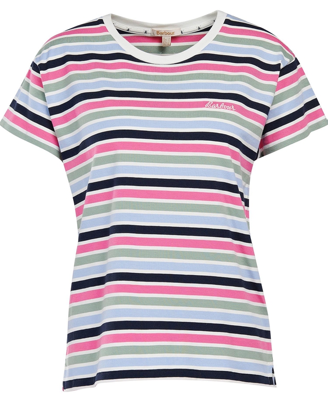 Multicolor Barbour Evergreen Top Women's T Shirts | JHDW-93247