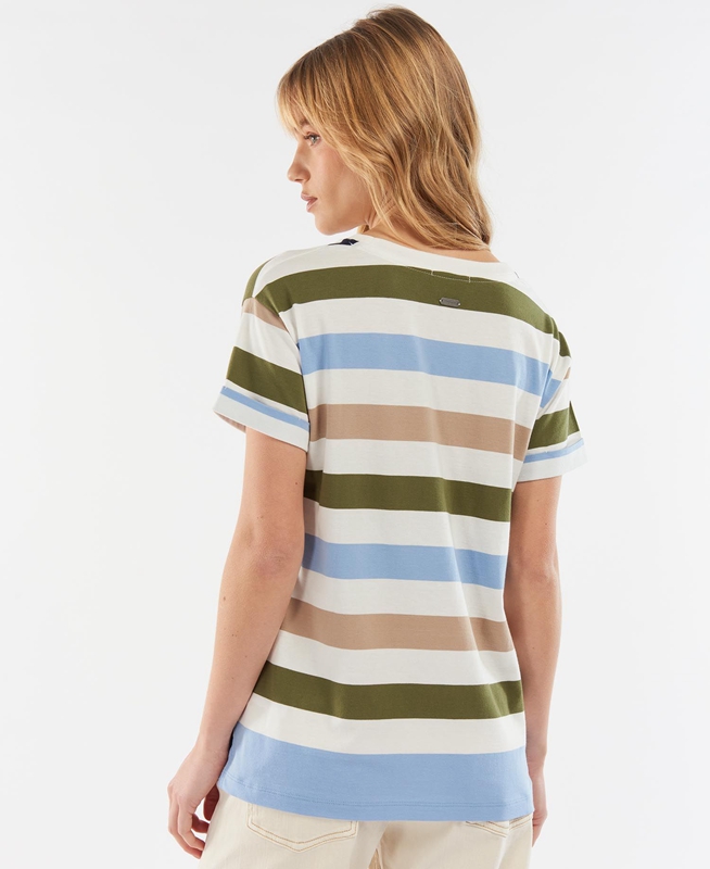 Multicolor Barbour Explorer Marley Top Women's T Shirts | BNMT-30465