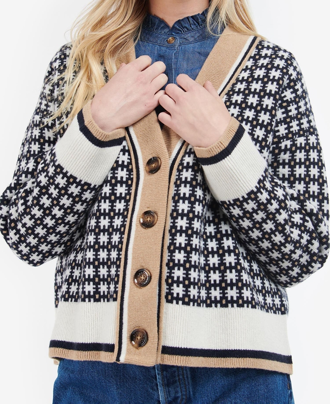 Multicolor Barbour Francesca Cardigan Women's Sweaters | IAEU-35708