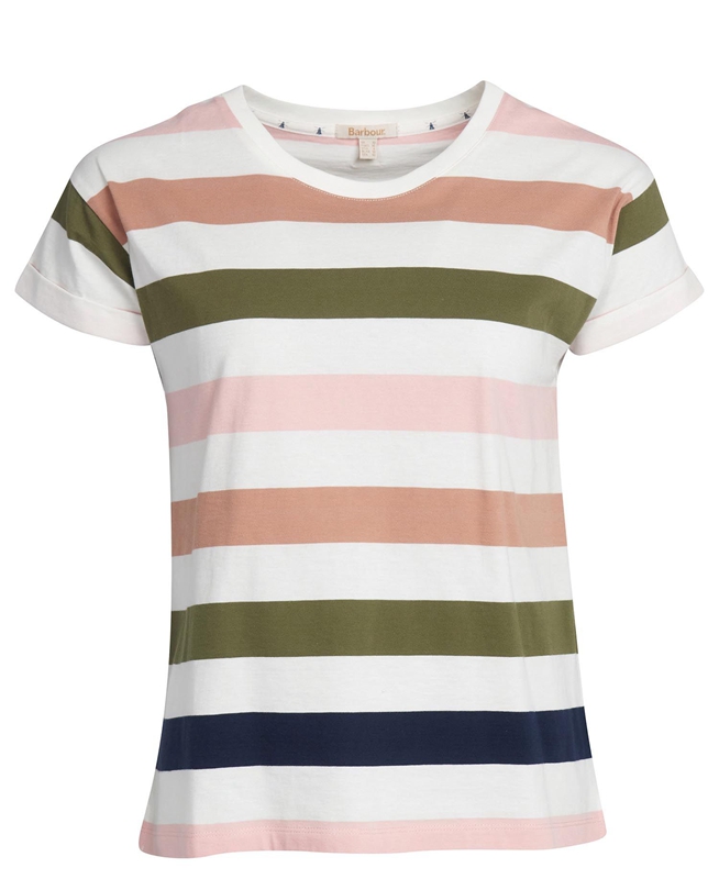 Multicolor Barbour Lyndale Top Women's T Shirts | ZTEK-42156