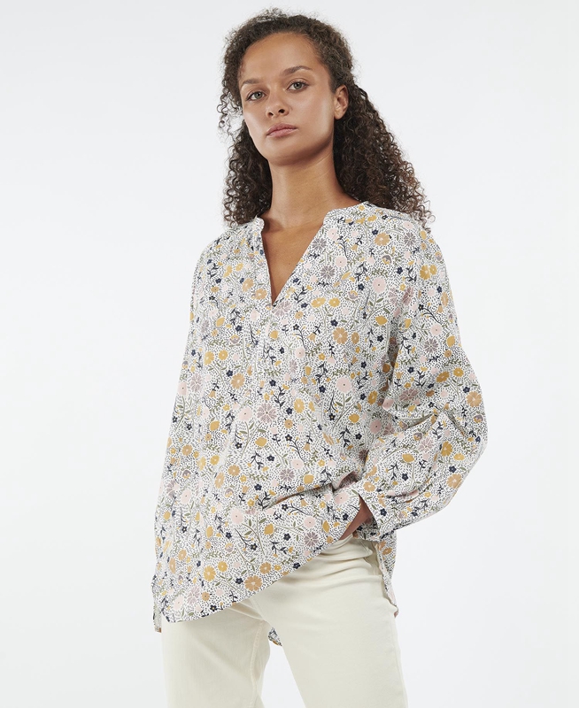 Multicolor Barbour Melita Top Women's Shirts | EYBN-63720