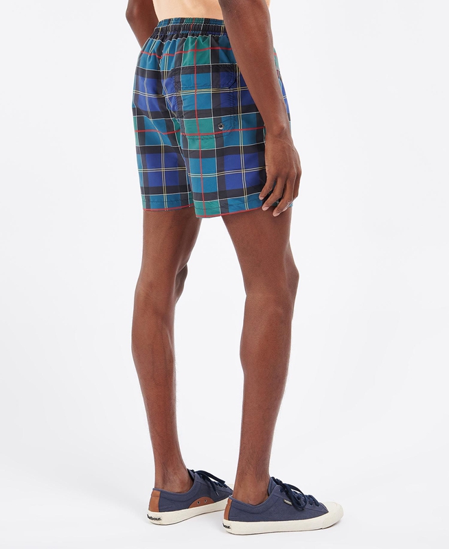 Multicolor Barbour Tartan Swim Men's Pants | LBCP-23950