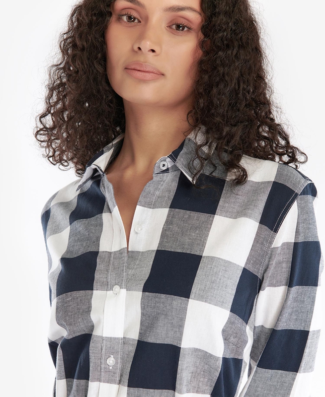 Multicolor Barbour Tern Check Women's Dress | SOBX-53960