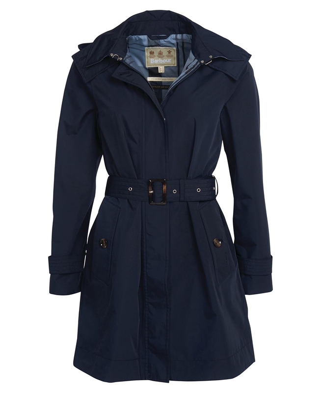 Navy Barbour Beatrice Women's Waterproof Jackets | QLKS-43065