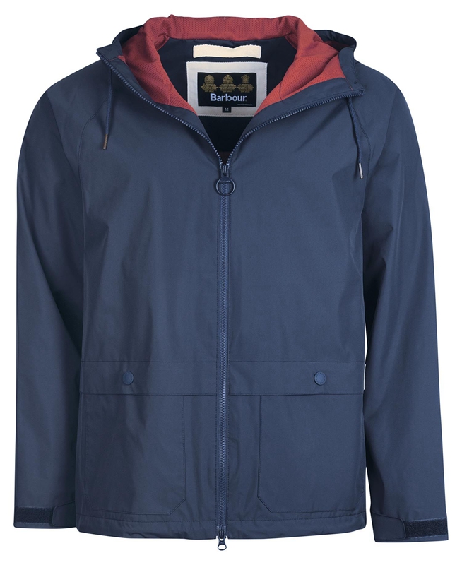 Navy Barbour Begral Showerproof Men's Casual Jackets | JXYT-19350