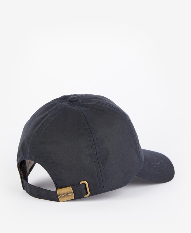 Navy Barbour Belsay Wax Sports Cap Women's Hats | XGDK-51924