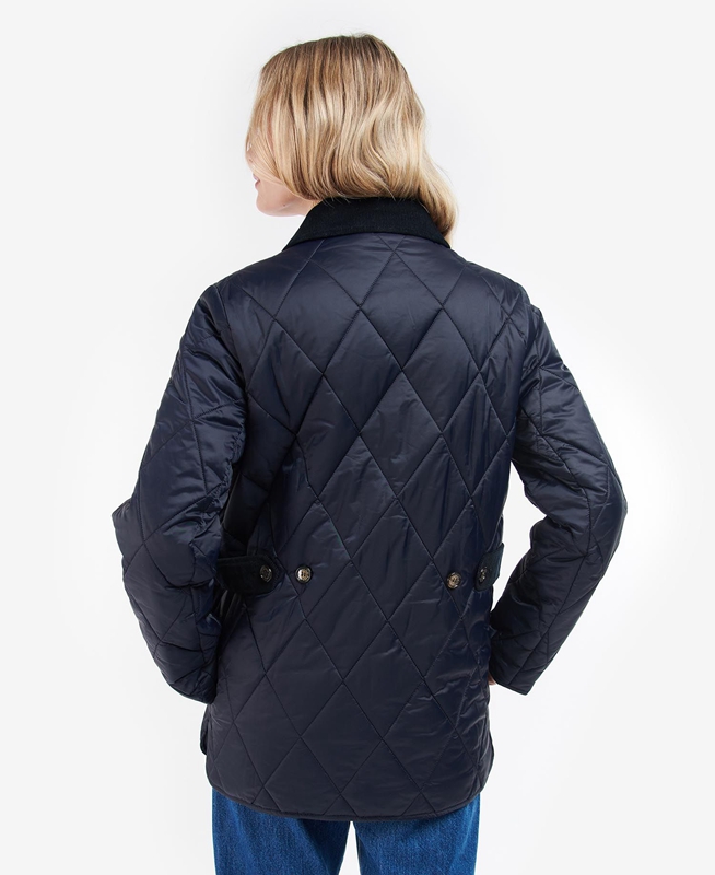 Navy Barbour Bragar Women's Quilted Jackets | PNYD-06341