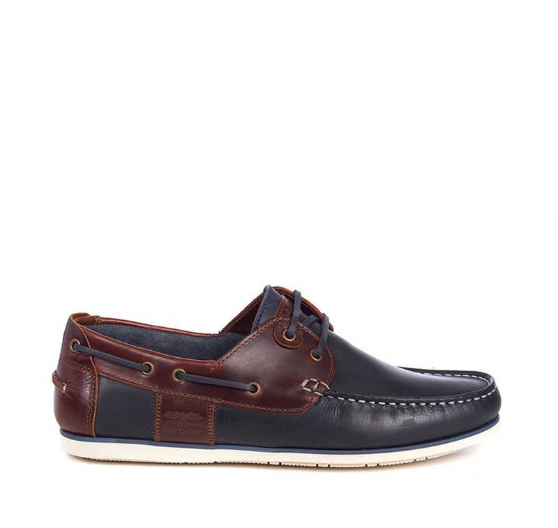 Navy Barbour Capstan Men\'s Boat Shoes | FUQL-69385