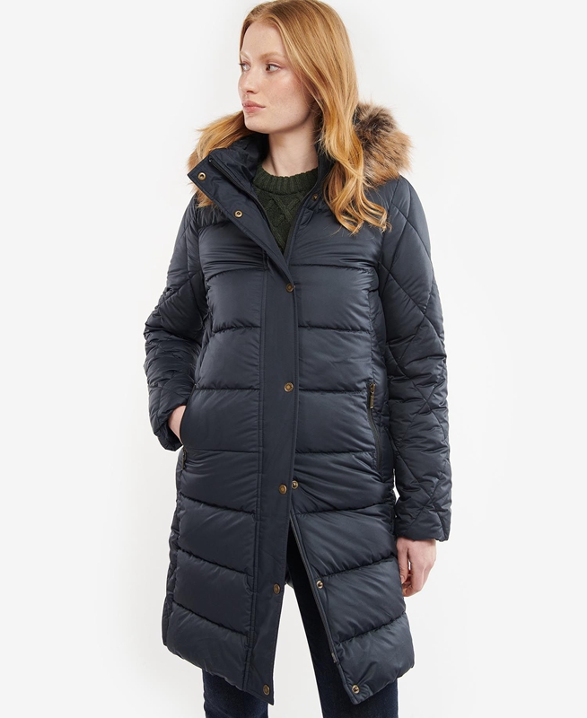 Navy Barbour Daffodil Women\'s Quilted Jackets | KEAS-50472