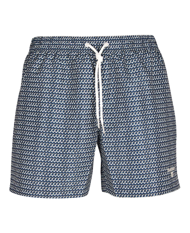 Navy Barbour Diamond Geo Swim Men's Pants | NUYX-79653