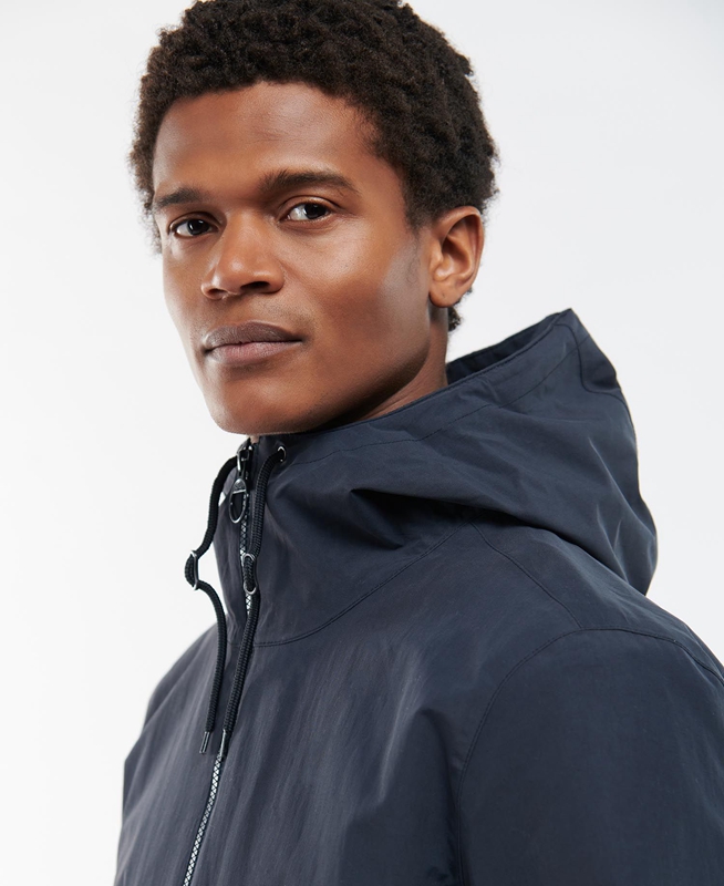 Navy Barbour Dillon Men's Waterproof Jackets | JXBT-65279