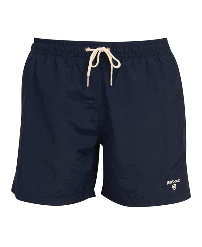 Navy Barbour Essential Logo 5'' Swim Men's Pants | SOYL-94650