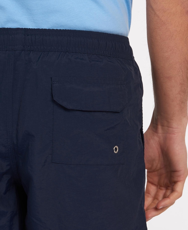 Navy Barbour Essential Logo 5'' Swim Men's Pants | SOYL-94650