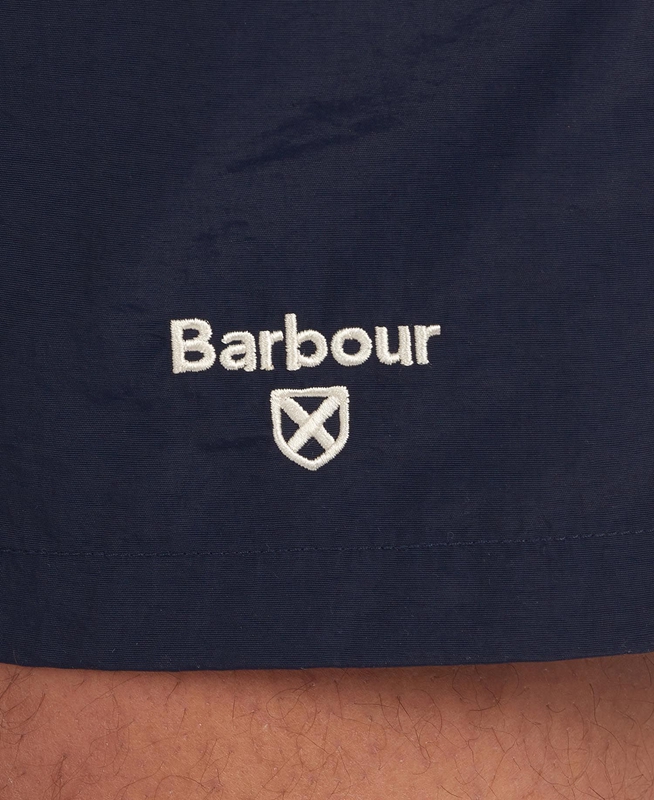 Navy Barbour Essential Logo 5'' Swim Men's Pants | SOYL-94650