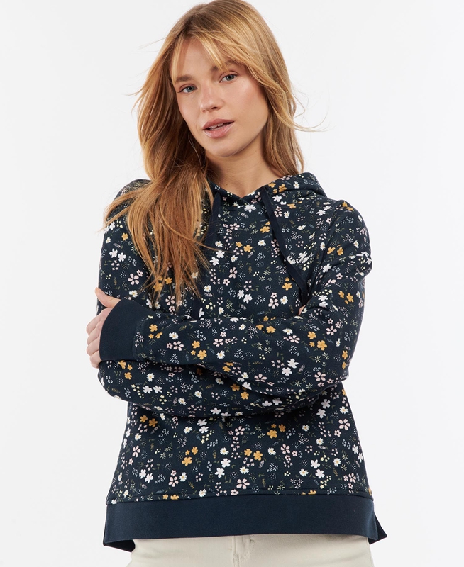 Navy Barbour Ferryside Women's Sweatshirts | PGFT-18450