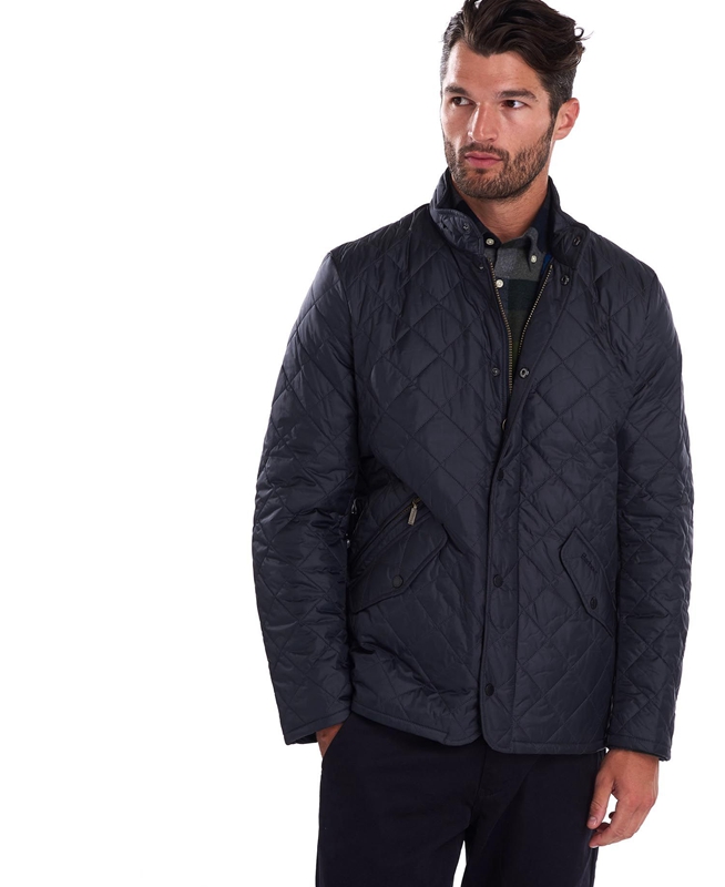 Navy Barbour Flyweight Chelsea Men's Quilted Jackets | ZQLS-12695