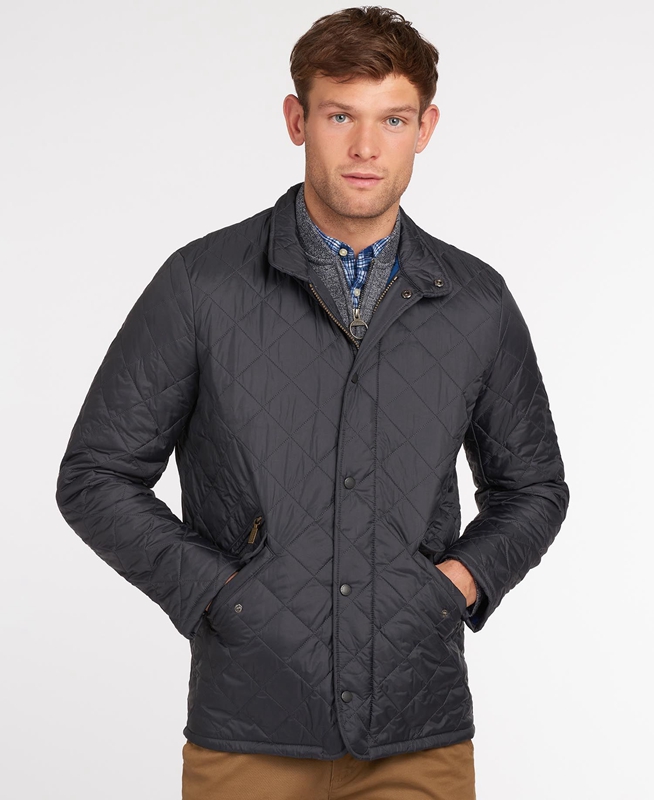 Navy Barbour Flyweight Chelsea Men\'s Quilted Jackets | ZQLS-12695