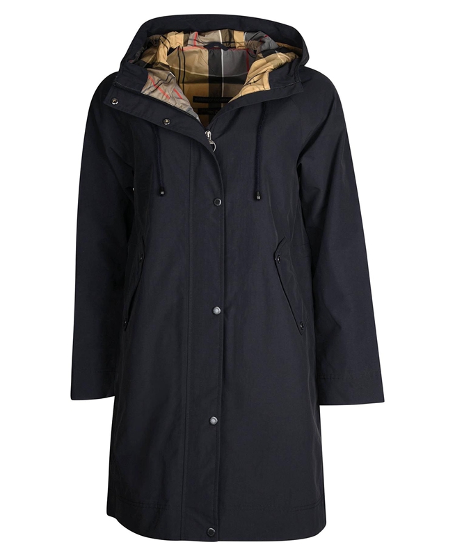 Navy Barbour Galium Women's Waterproof Jackets | VERG-64795