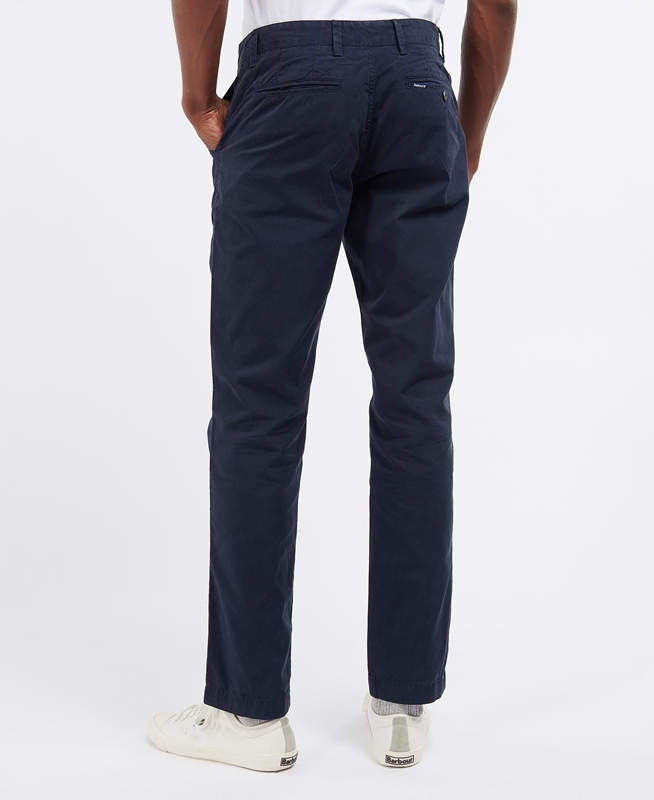 Navy Barbour Glendale Chino Men's Pants | YKSP-62154