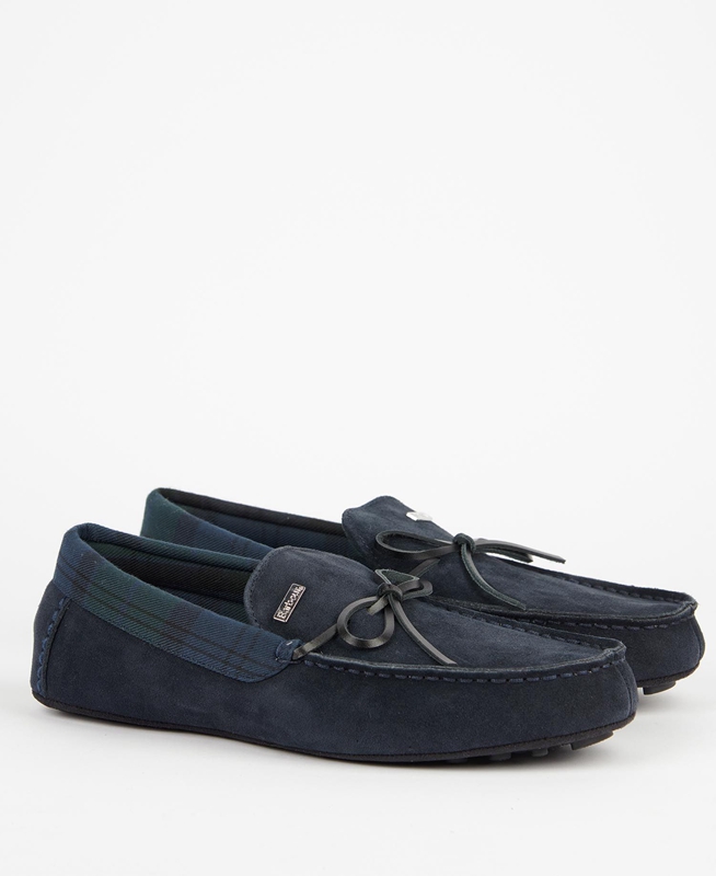 Navy Barbour Kurila Men's Slippers | JFDA-43216