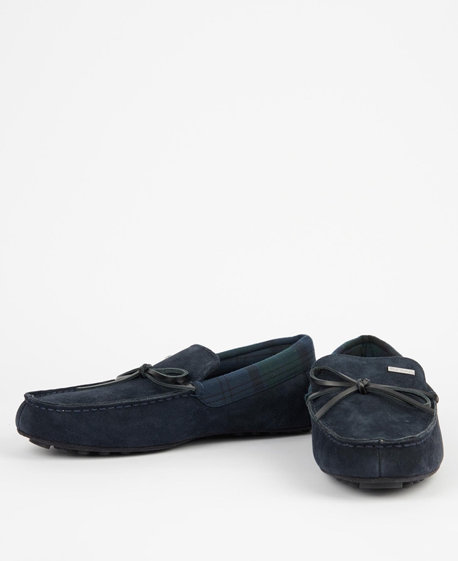 Navy Barbour Kurila Men's Slippers | JFDA-43216