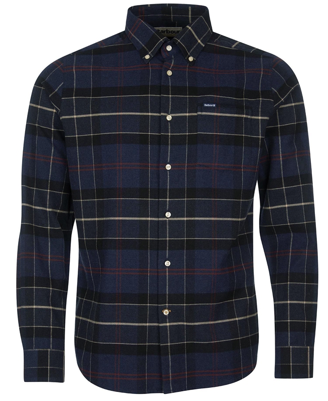 Navy Barbour Lutsleigh Men's Shirts | ICAO-98740