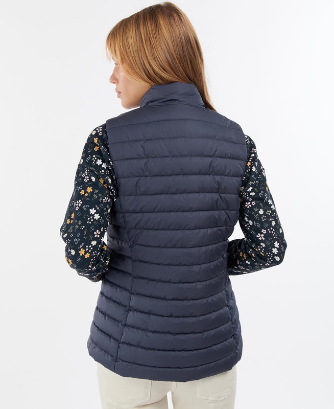 Navy Barbour Morwick Women's Vest | TVGD-94823