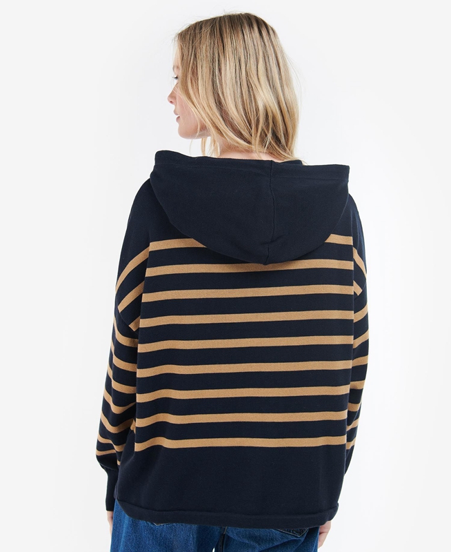 Navy Barbour Odette Knit Women's Sweaters | ZTKG-69125