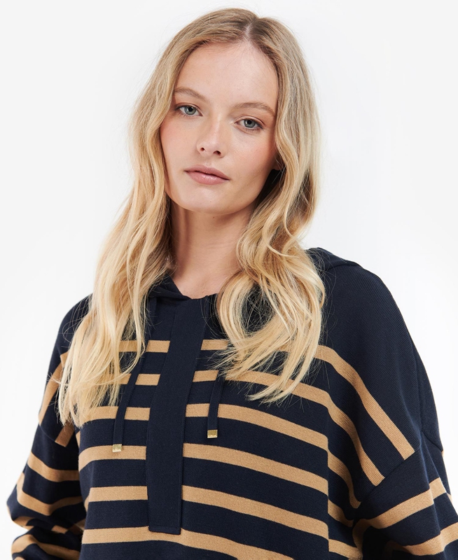 Navy Barbour Odette Knit Women's Sweaters | ZTKG-69125