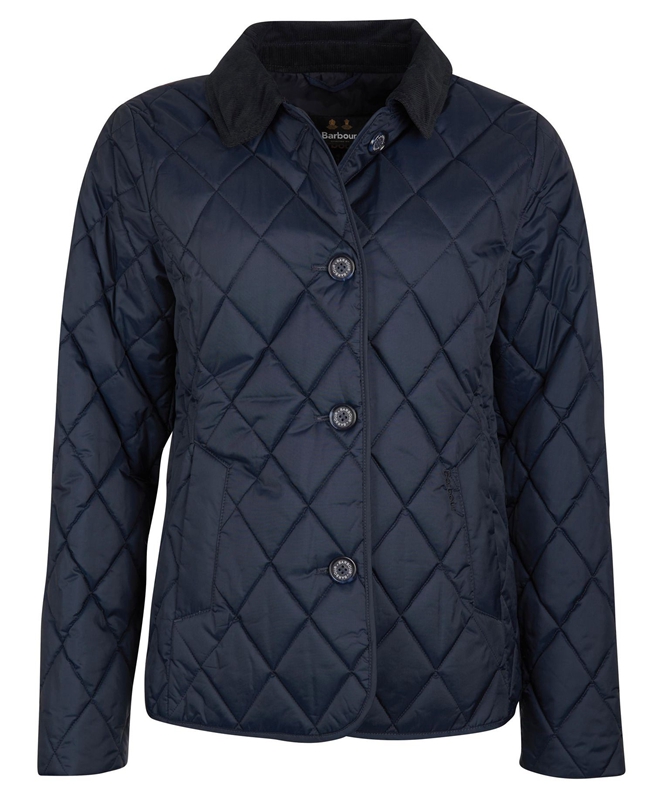 Navy Barbour Omberlsey Women's Quilted Jackets | PKDU-60214