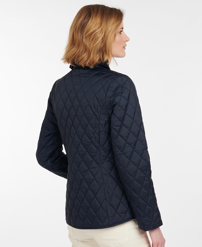 Navy Barbour Omberlsey Women's Quilted Jackets | PKDU-60214